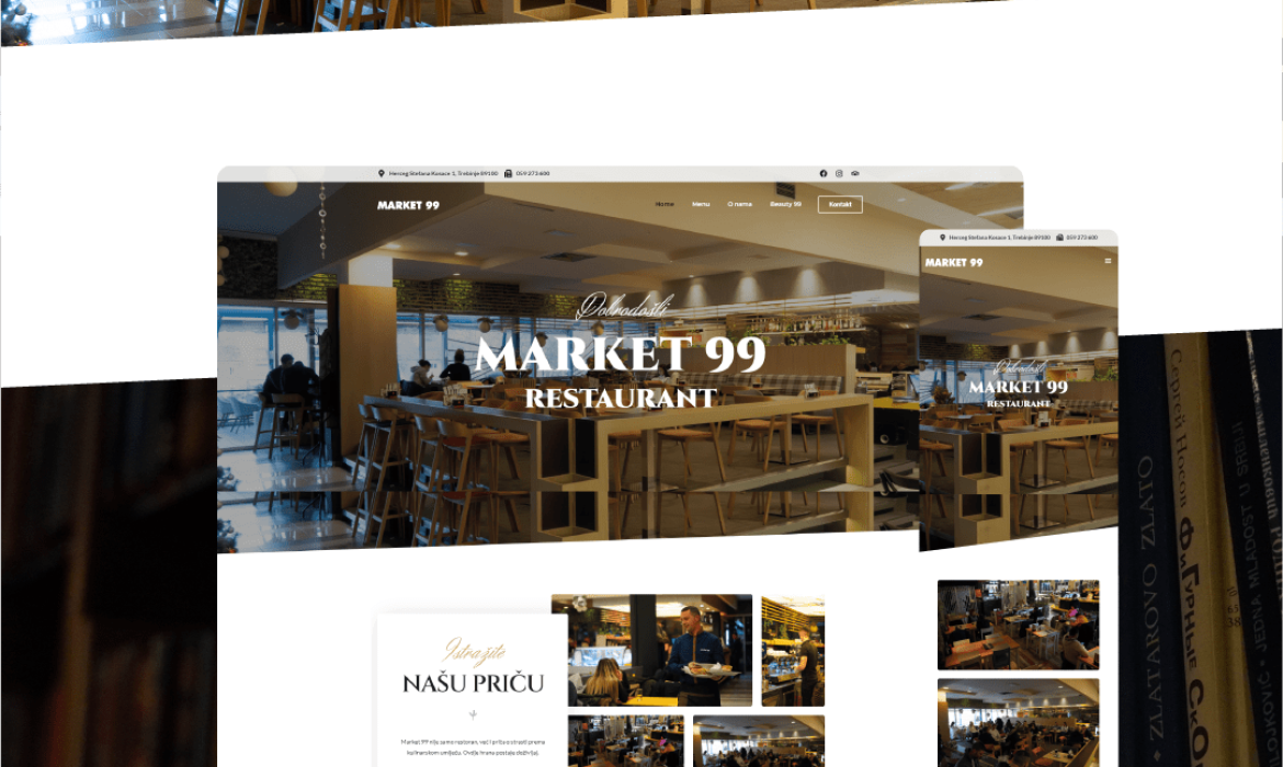 WordPress restaurant website done by Anivia